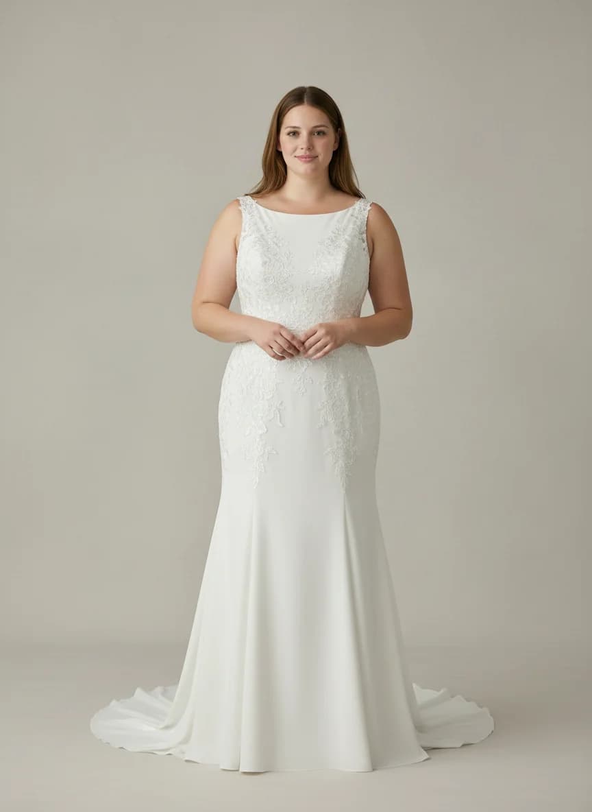 Fit & Flare dress with Boat Neck neckline