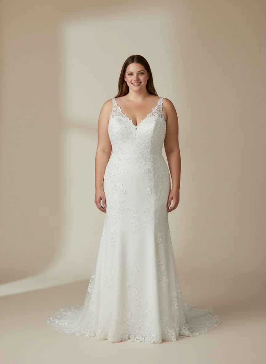 Fit & Flare dress with V-Neck neckline