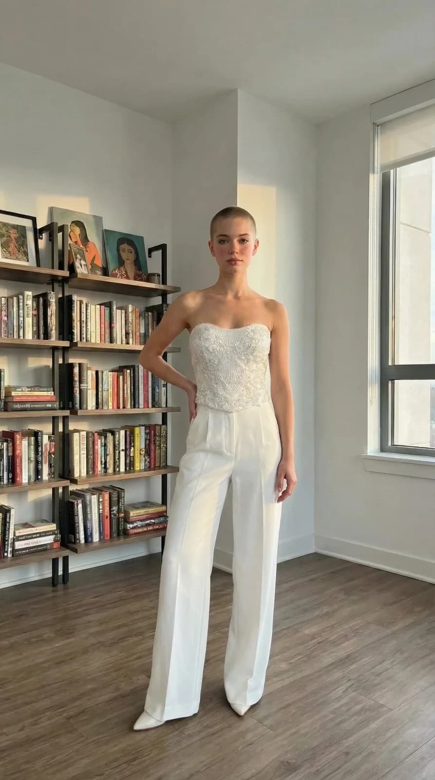 David's Bridal dress 09 — try-on