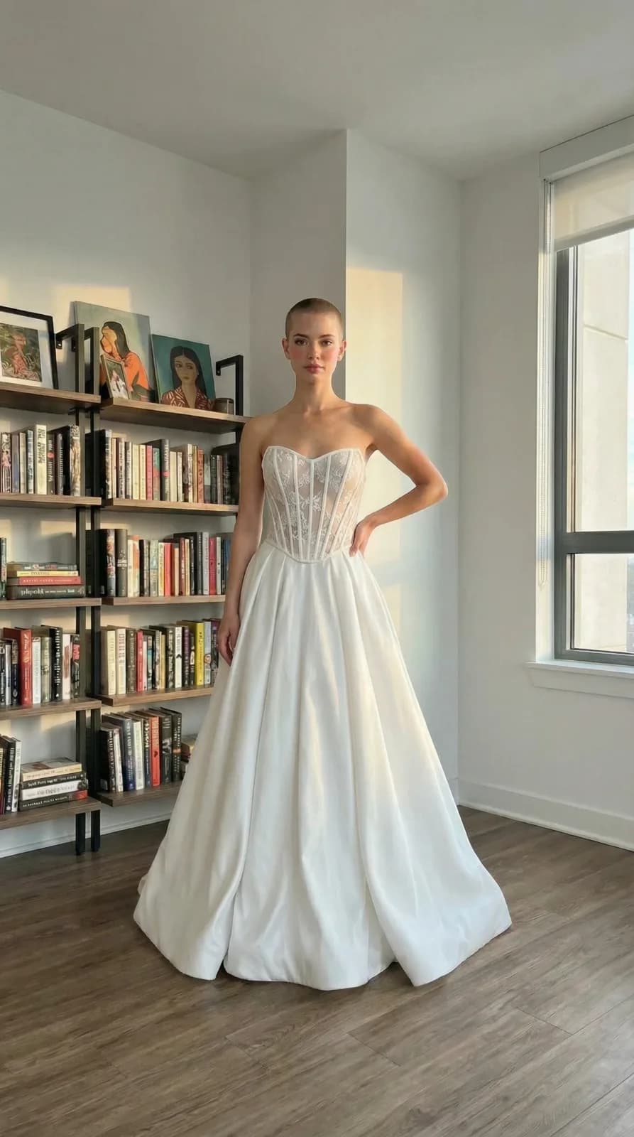 David's Bridal dress 21 — try-on