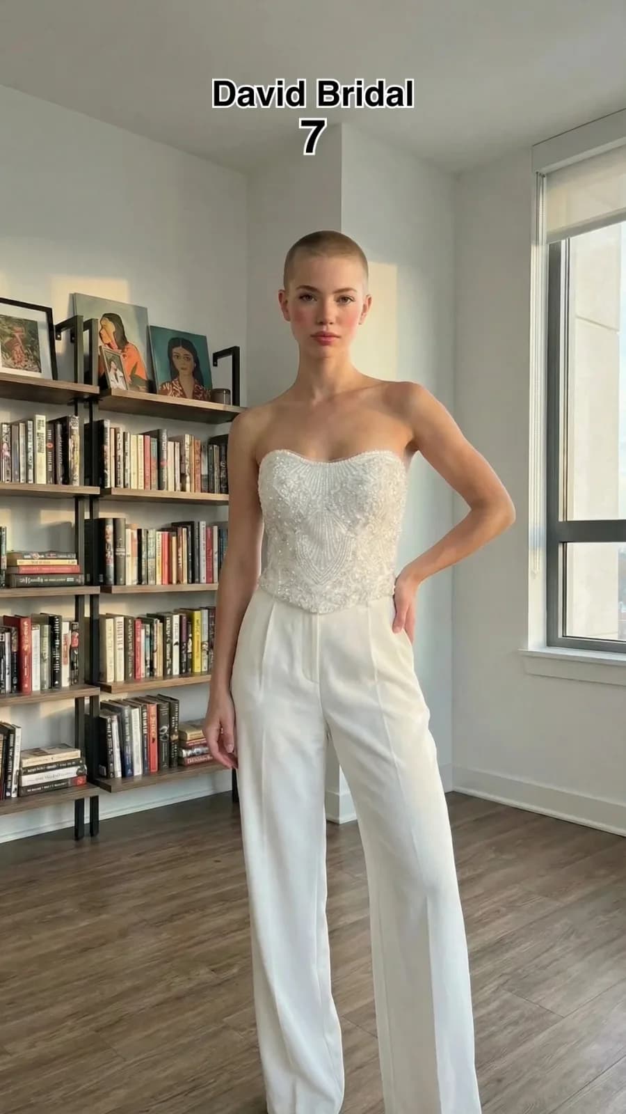 David's Bridal dress 41 — try-on