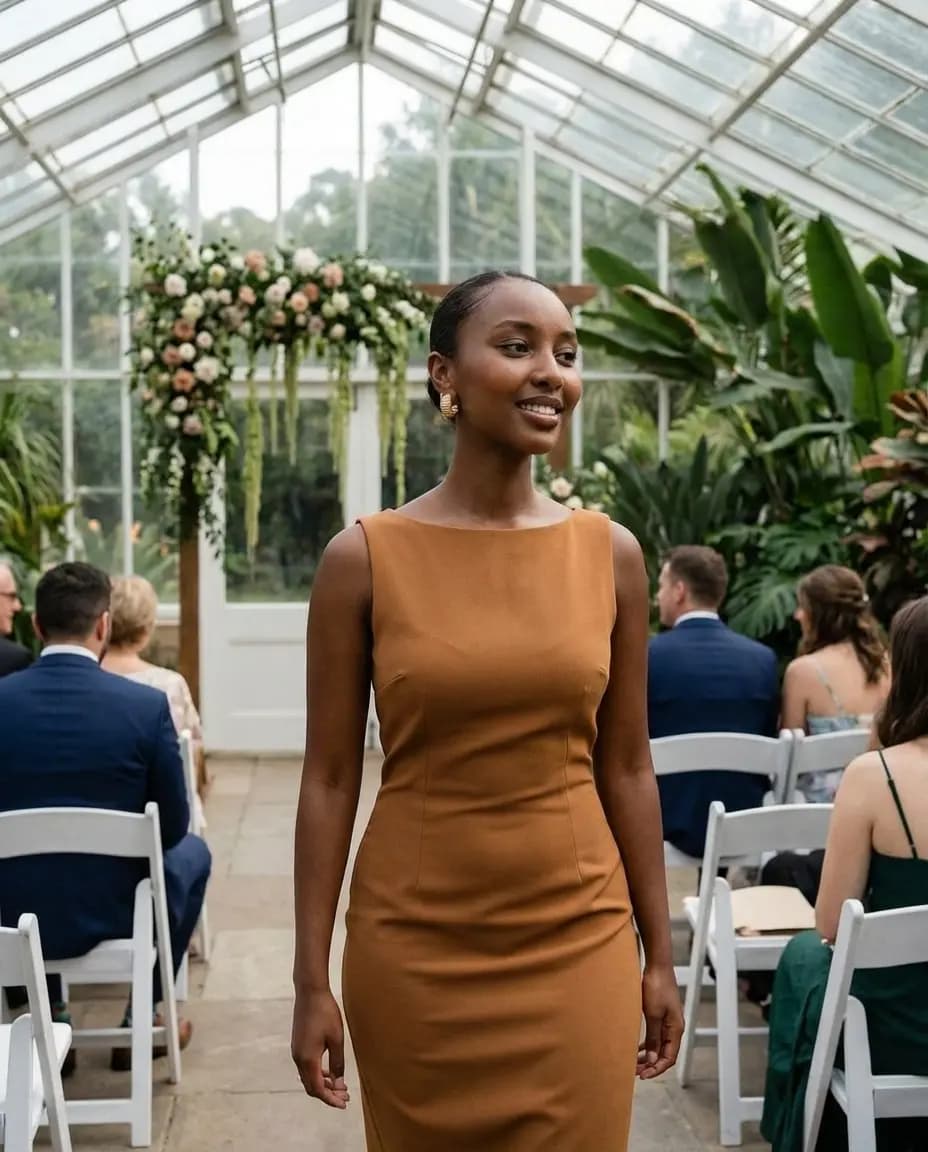 Brown Wedding Guest Dresses