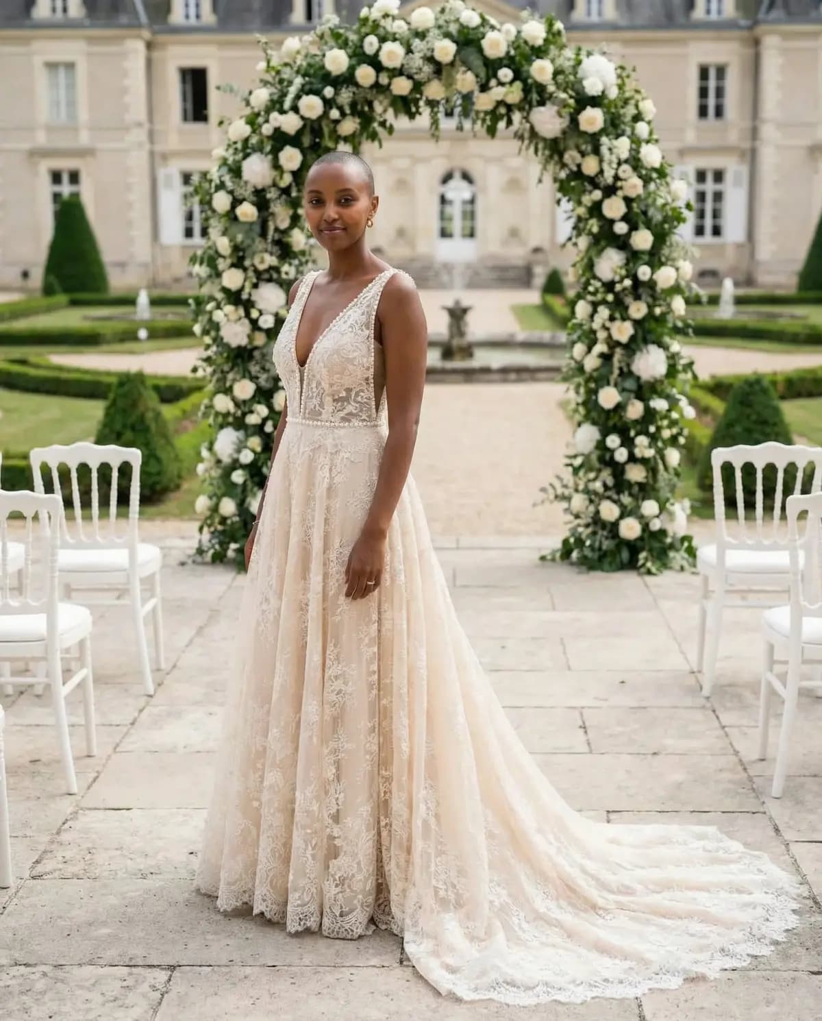 Champagne Wedding Dresses: Timeless Warmth